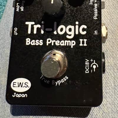 E.W.S. Tri-logic Bass Preamp II With Original Box- Clean, Powerful 3-Band EQ image 2