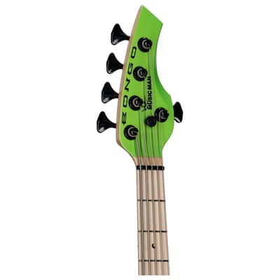 Ernie Ball Music Man Bongo 5HH 5-String Electric Bass, Mantis Green image 7