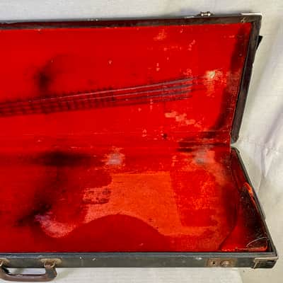 Fender Jazz Precision Telecaster Bass Hard Case 1967-1971 Black Orange image 17