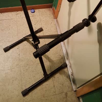 Used Quik-Lok Two Tier Keyboard Stand, Good Sturdy X-style Stand For 2 Instruments! image 2