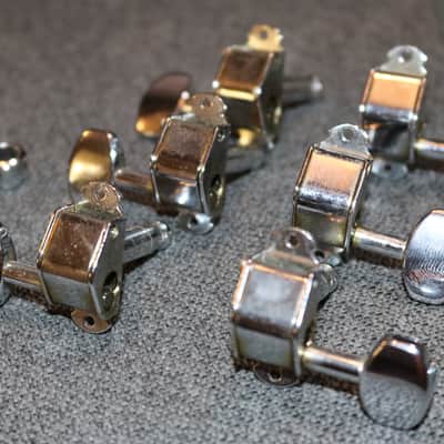 Vintage 1970's CHROME Gretsch Guitar TUNERS for Roc Jet Chet Atkins Tennessean others - No Tariffs image 2