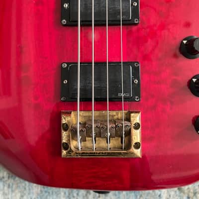 Modulus -custom neck-thru, short scale - Trans-red image 10