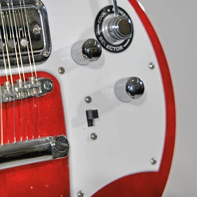 Maton Mastersound MS500/12 Cherry Red 12-String Electric Guitar image 9