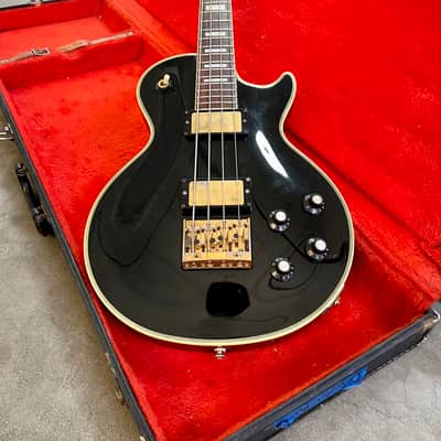 Greco EGB-850 Les paul singlecut custom Bass c 1980’s -1990 Black beauty original vintage MIJ Japan fujigen image 3