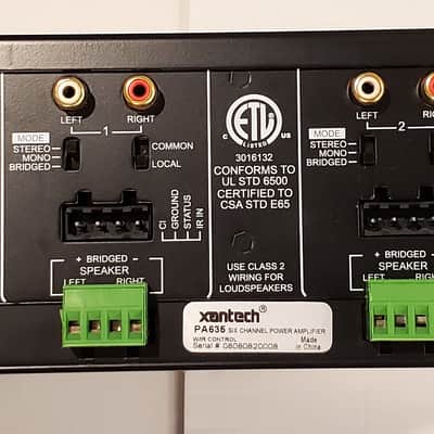 Xantech PA635 6 Channel Power Amplifier image 2