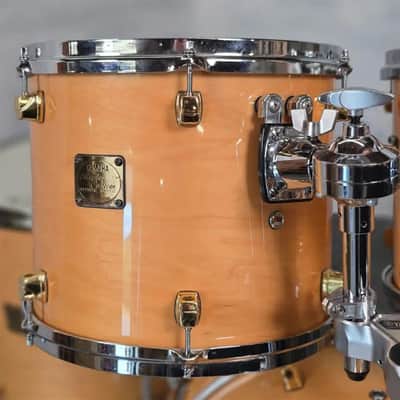 Used Yamaha Maple Custom Drum Set Natural Gloss w/Gold Hardware MIJ - Very Good image 5