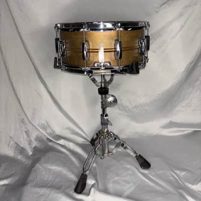 Ludwig LC663 Copper Phonic 6.5x14" 10-Lug Snare Drum 2016 - Present - Raw Copper image 3