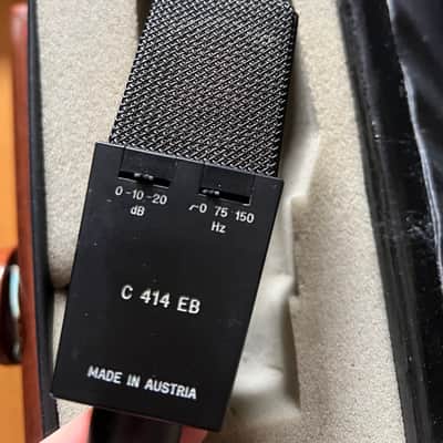 Vintage Pair of AKG C414 EB P48 Microphones – Excellent Condition, Original Cases & Clips image 6