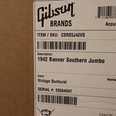 Gibson Custom 1942 Banner Southern Jumbo image 13