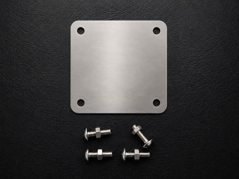 Slingerland Bass Drum Handmade Cover/Blanking Plate Stainless Steeel image 1