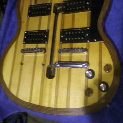 BLACK FRIDAY SALE, Custom SG Double Neck Guitar Body- Walnut & Maple. Only One Made,,6 String/12 String image 6