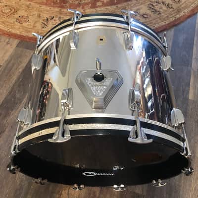 1988 Ludwig COW 22" Classic Maple Bass Drum 6-Ply - Chrome Over Wood image 2