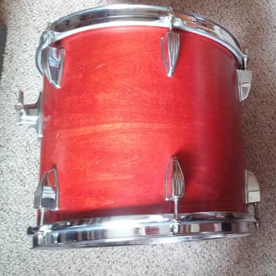 VINTAGE Tama Royalstar 12 x 11  Rack Tom 70s 80s RED MAHOGANY JAPAN Projects Popcorn Snare Shallow or Concert TOM image 11