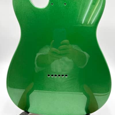 Warmtone Custom Guitars Tele Style Guitar Body “Pure Green” image 3