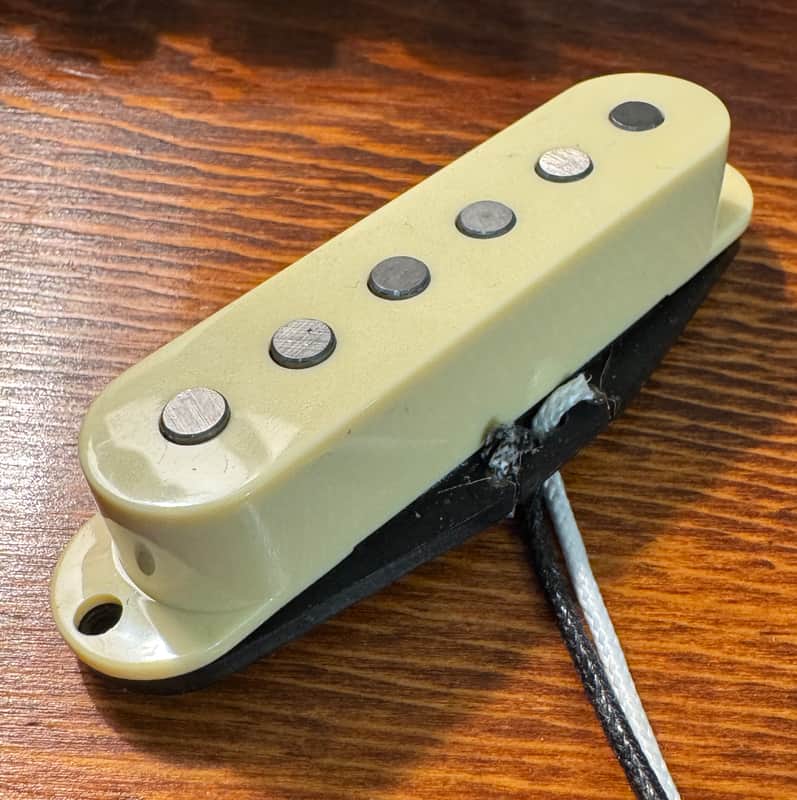Stratocaster Single coil Guitar Madness Neck Pickup Premium Alnicos A5 Flat Poles Stratocaster® Neck Pickup Cream image 1
