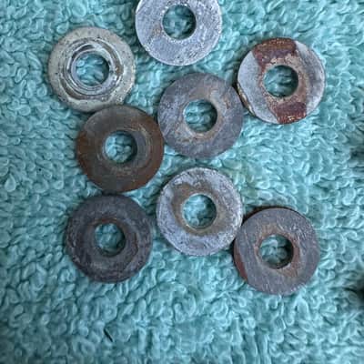 Rogers Lot of 8 Beavertail Vintage Cleveland era Tom Drum Lugs Lot #1 60s - Chrome image 11