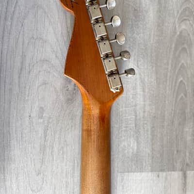 Fender Custom Shop Limited Roasted 1961 Stratocaster Super Heavy Relic - Aged Sherwood Green Metallic over 3 Color Sunburst image 19