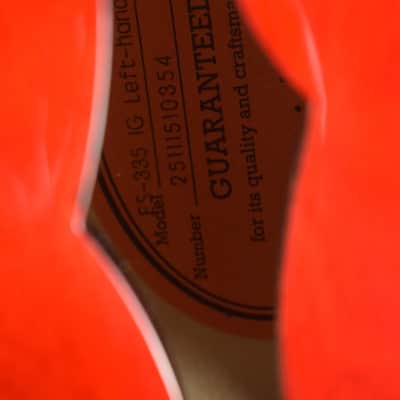 Epiphone ES-335 Left-Handed Cherry image 10