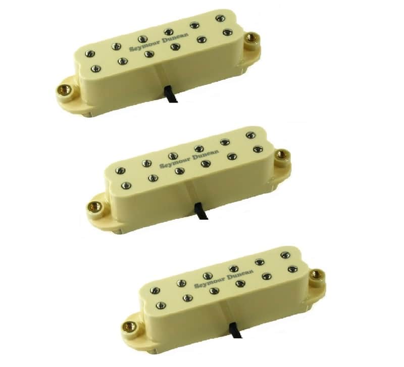 Seymour Duncan Billy Gibbons Red Devil Single Coil Strat Sized Guitar Pickup Set Cream Alnico 5 Mags image 1