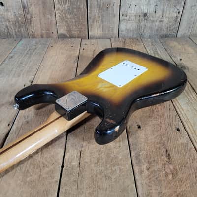 Fender 1955 Stratocaster Sunburst One-Piece Ash Body Excellent image 16