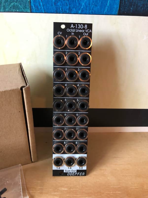 Doepfer A-130-8v Octal linear VCA eurorack module, vintage edition. image 1