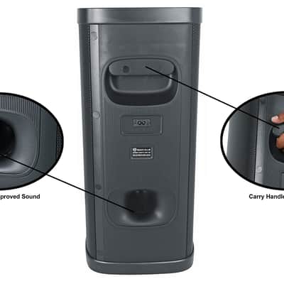 (2) Rockville BASS PARTY 65 V2 Rechargeable LED Wireless Link Bluetooth Speakers image 7