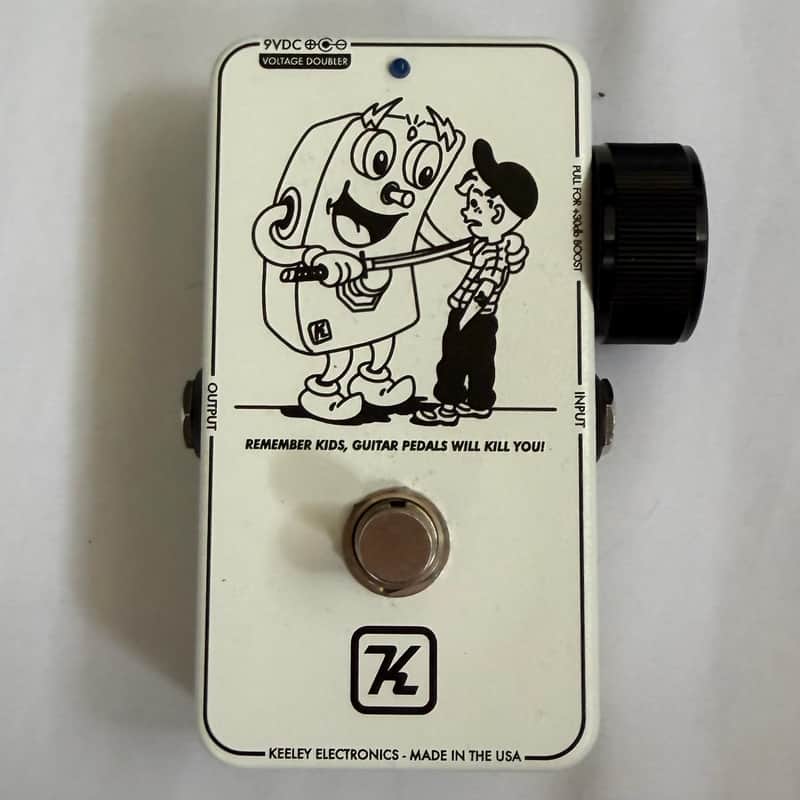 Keeley Katana Clean Boost V2 Custom PWKY - White image 1