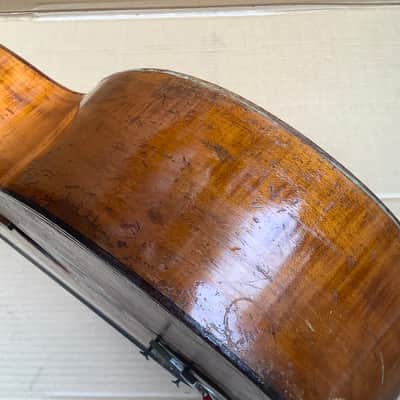 Unknown Vintage antique acoustic guitar solid wood image 19