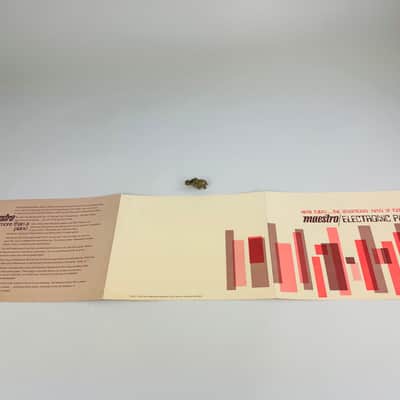Gibson Maestro Electronic Piano Foldout Brochure 1970 image 4