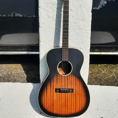 Harmony Stella Tenor Guitar, 1960's, Sunburst, Wavery Tuners, Case image 1