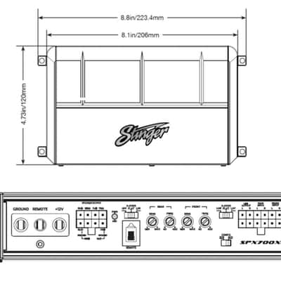 Stinger SPX350X2 Micro 2 Channel 350 Watt Marine-grade Amplifier image 9