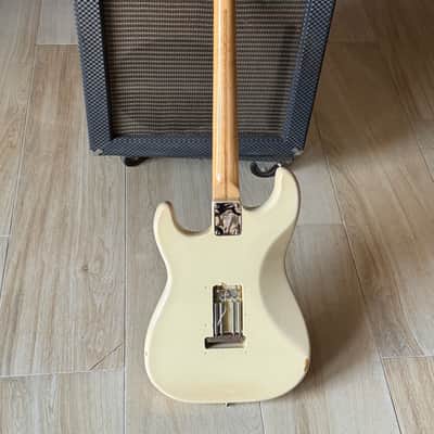 Fender Stratocaster 1975/1982 - a cool Olympic White Strat w/that Robin Trower feel & tone. image 4