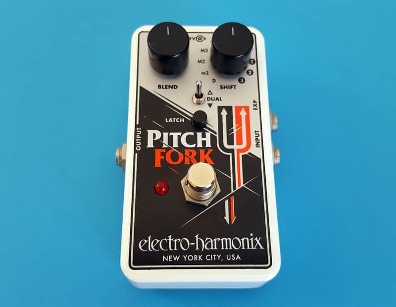 Electro-Harmonix Pitch Fork Polyphonic Pitch Shifter / Harmony Pedal 2014 - Present - Black / White / Red image 1