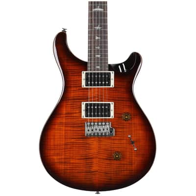 PRS Paul Reed Smith SE Custom 24 Electric Guitar (with Gig Bag), Exclusive Orange Tiger Smokeburst image 4