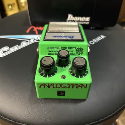 Ibanez TS9 Tube Screamer with Analogman Mod Green | Reverb