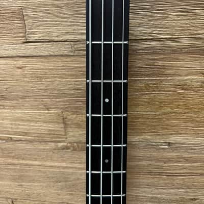 Hondo Alien Headless 4- string bass 1980's -Duke Copy  Black 30.5" scale  w/OHSC image 7
