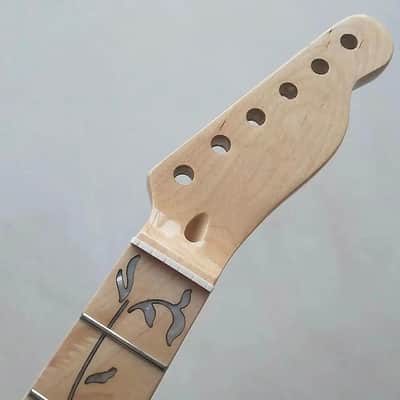 Telecaster Tele Style Guitar Maple Wood Neck with Tree of Life Inlay image 1