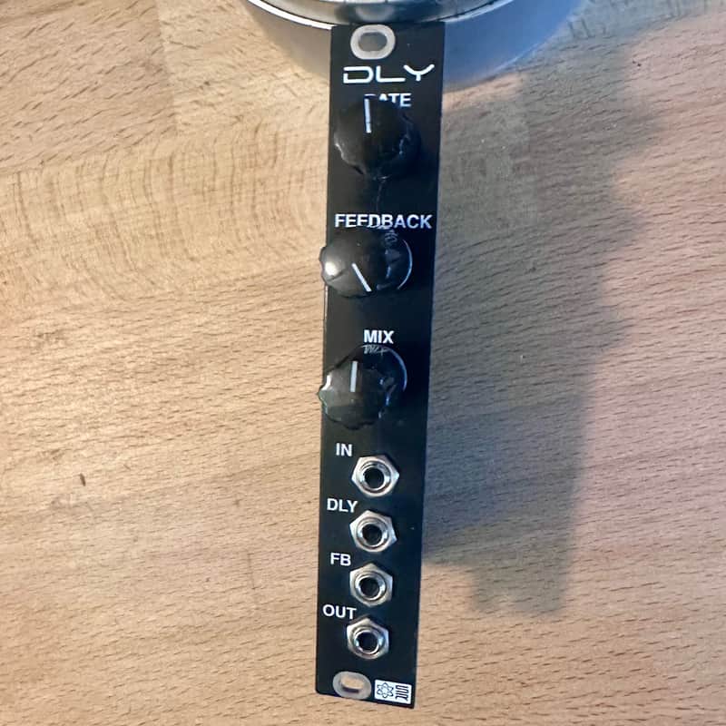 Synthrotek DLY PT2399 Analog delay black panel Eurorack module. 4HP image 1