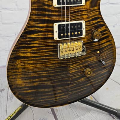 Paul Reed Smith PRS Custom 24 Core 10 Top 6 String Electric Guitar Yellow Tiger image 4