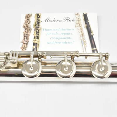 Handmade Pearl Dolce Semi-Pro Flute Offset G Split E B Foot Handcut PH-7 Sterling Headjoint image 18