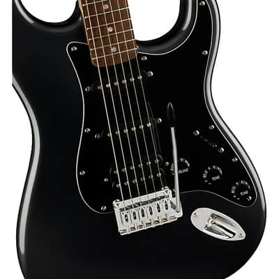 Squier Affinity Series Stratocaster HSS Electric Guitar Pack, Laurel Fingerboard, Charcoal Frost Metallic, Gig Bag, 15G - 120V TGF33 image 7