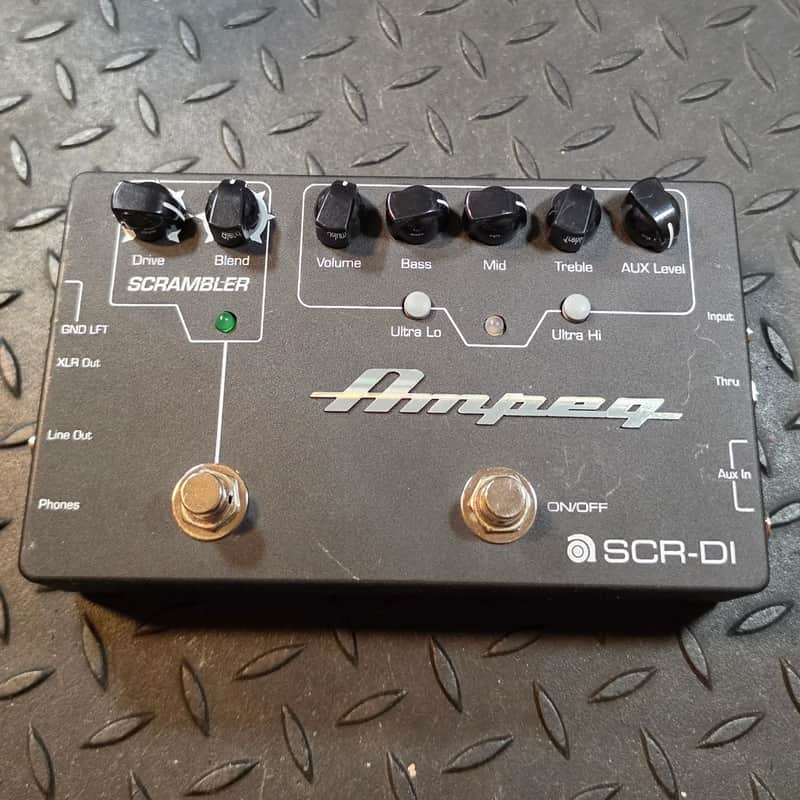 Ampeg SCR‑DI Bass DI Preamp with Scrambler Overdrive Pedal | Reverb