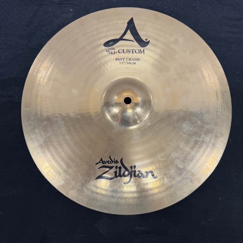 Used Zildjian A Custom 15" Fast Crash Cymbal 782 grams image 1