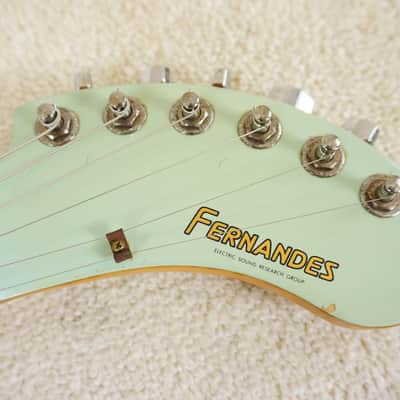 Fernandes ZO-3 Mint Green Travel Guitar w / Built-in Speaker image 6
