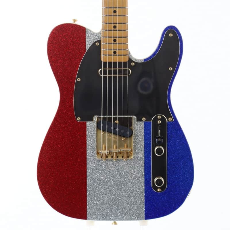 Fender Buck Owens Telecaster Red Silver and Blue Sparkle [MX24059272] (02/04)