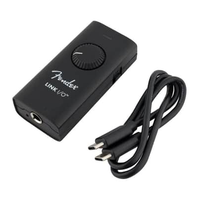 Fender Link I/O Studio-Grade Audio Interface with Input Meter, Mix Control, LED Signal Meter, and Anti-Skid Silicone Feet (Black) image 7