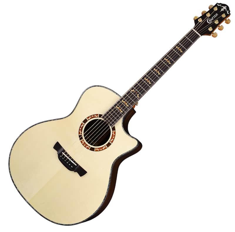 Crafter Godinus SR Premium GA Acoustic Guitar Top Back Solid Dual Source Pickup image 1