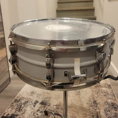 LUDWIG,1979,Grey Textured Painted,Acrolite Snare Drum - 5" X 14" image 5