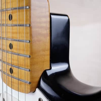 Fender 40th Anniversary ST54-70AS Stratocaster Reissue MIJ 1994 Black Japan w/ Foto Flame Neck w/ Bag image 17