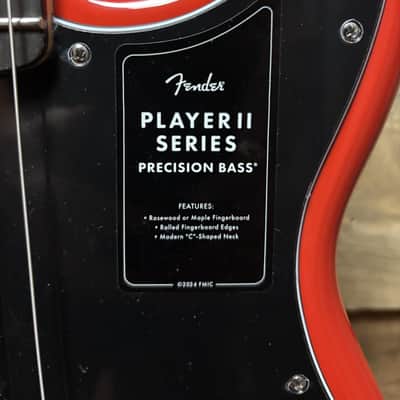 Fender Player II P-Bass RW Coral Red image 4